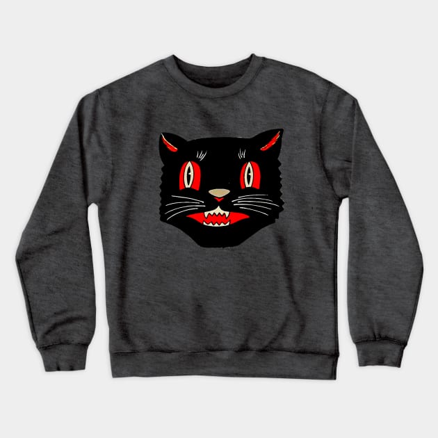 Vintage Halloween Cat 03 Crewneck Sweatshirt by The Curious Cabinet